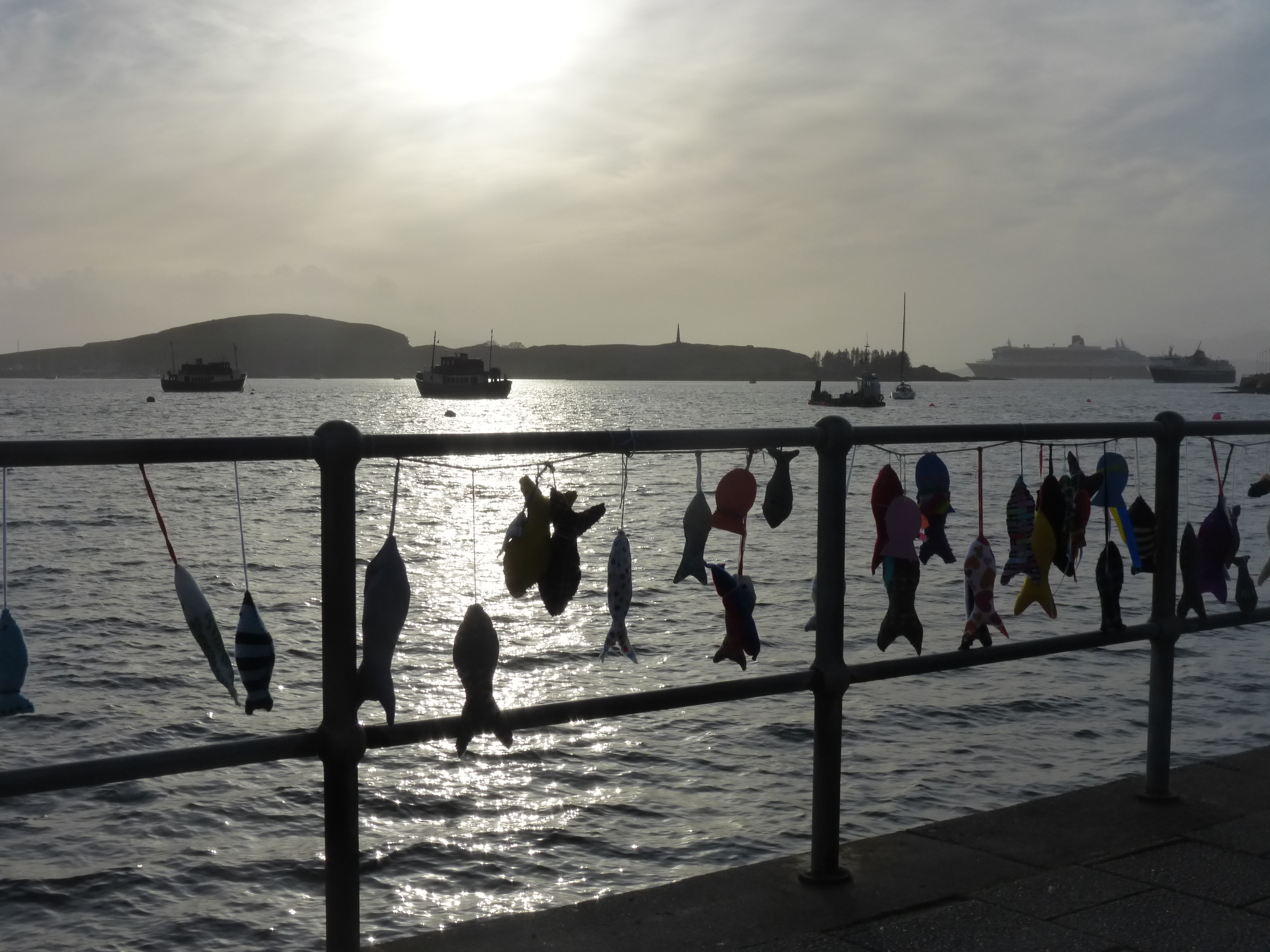 Festival of the sea - the entire seafront is decorated by hand-sewn fish