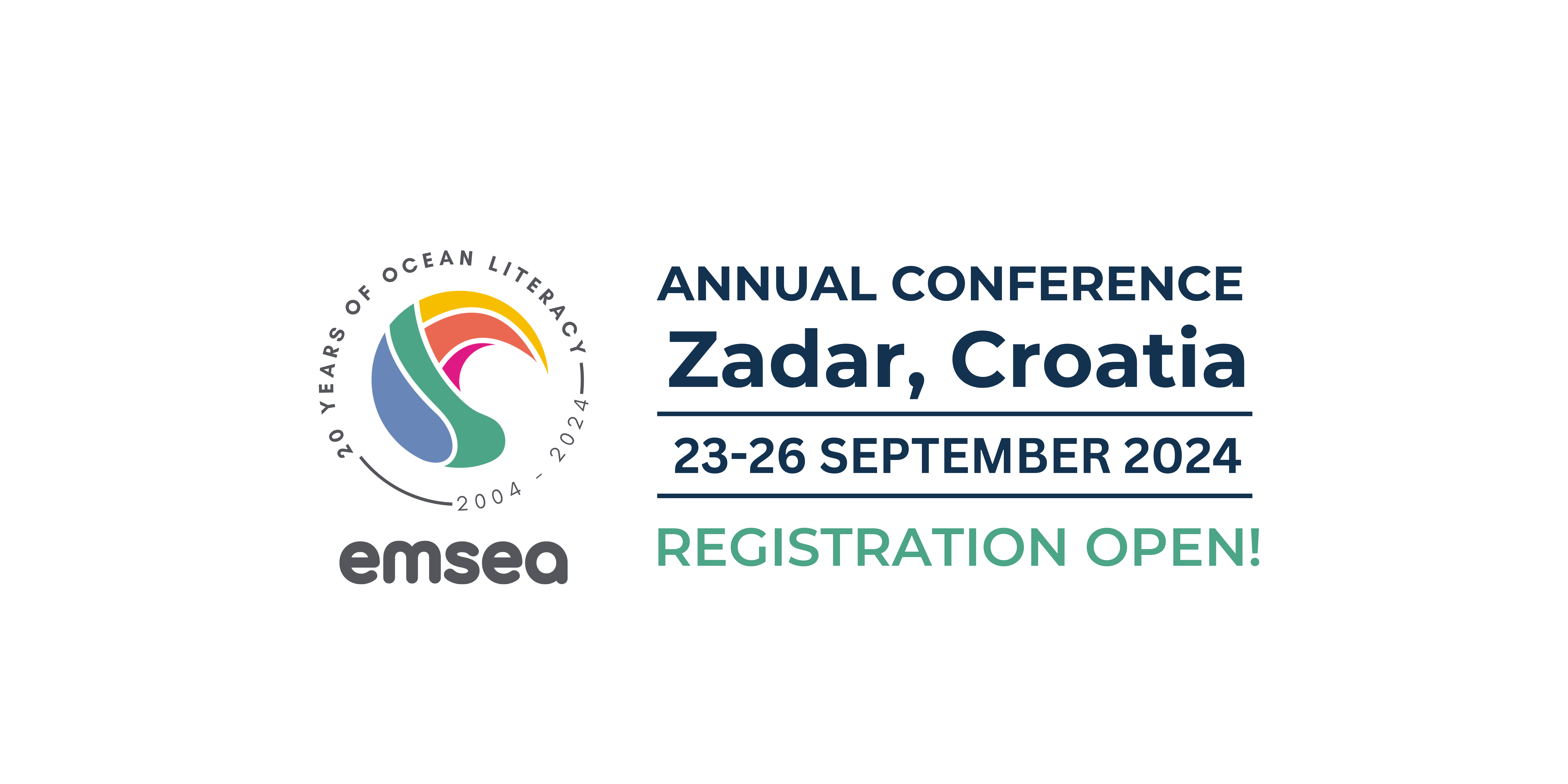 EMSEA logo with conference location (Zadar, Croatia) and dates (23-26 September 2024)